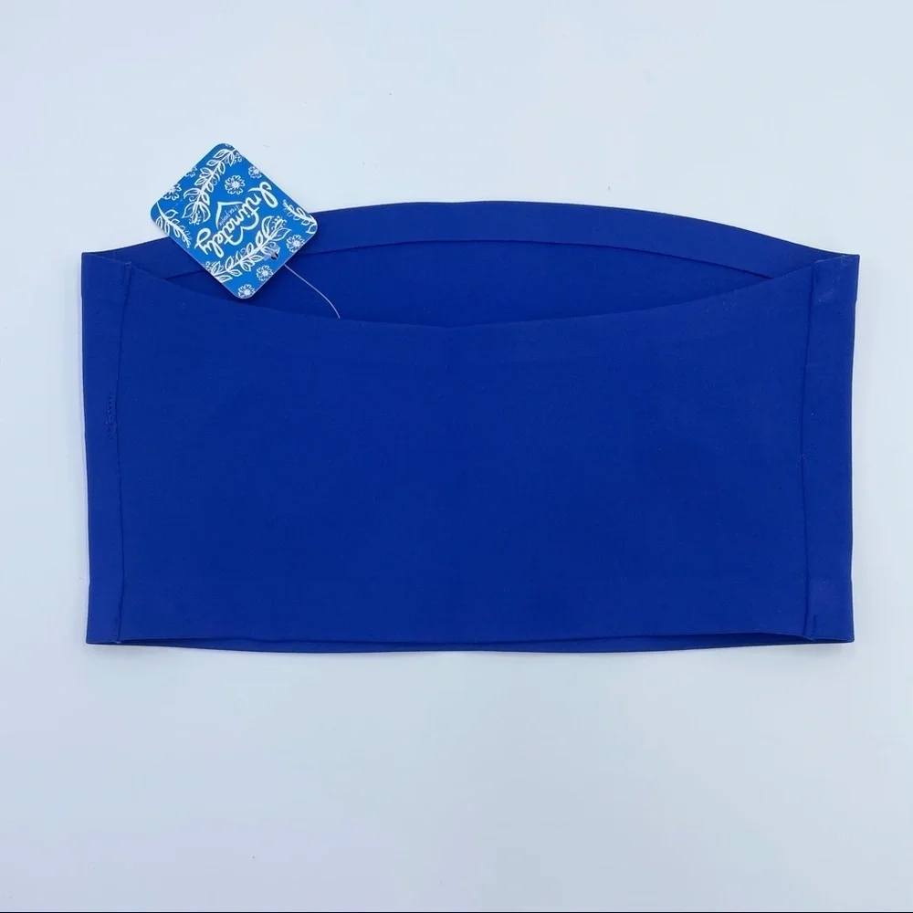 Free People Nina Bandeau In Blue Sz XS Tube Top